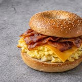 #10 Bagel, American Cheese, Egg, Bacon Breakfast