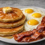 #5 3 Pancakes, 3 Eggs, 3 Bacon Breakfast
