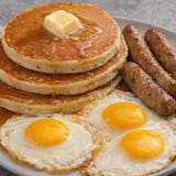 #5 3 Pancakes, 3 Eggs, 3 Sausage Breakfast