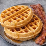 #9 Waffles, 2 Bacon Breakfast