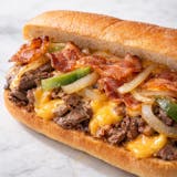 Bacon Cheese Steak Sandwich 