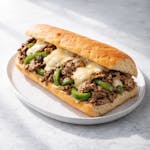 Green Pepper Cheese Steak Sandwich 
