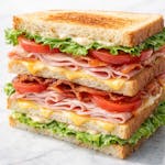 Ham & Cheese Club Sandwich 