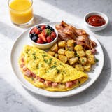 Ham Omelets Breakfast 