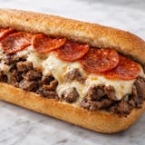 Pepperoni Cheese Steak Sandwich 