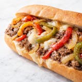 Sweet Pepper Cheese Steak Sandwich 