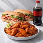Two Hoagies, 12 Buffalo Wings, & One 2 Liter Soda Special 