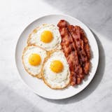 Three Eggs with Bacon Breakfast 