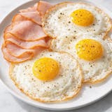 Three Eggs with Ham Breakfast 