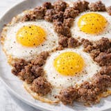 Three Eggs with Sausage Breakfast 