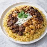 Mixed Lamb & Chicken over Rice