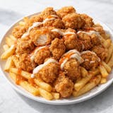 Popcorn Chicken with Fries