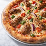 Chicken Seekh Kebab Pizza