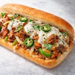 Indian Cheesesteak Sandwich