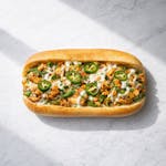 Indian Chicken Cheesesteak Sandwich