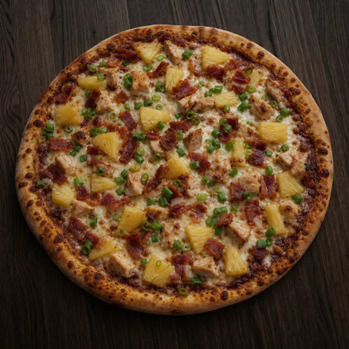 BBQ Chicken Maui Luau pizza