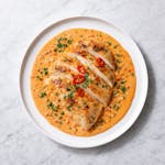 Grilled Chicken with Homemade Spicy Cream Sauce 