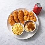 4# 3 Pieces Tenders, 4 Pieces Shrimp, 2 Sides, 1 Can of Soda Combo