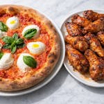 One Large Pizza with Two Toppings & 8 Whole Wings Pick Up Special