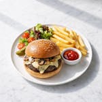 Swiss Mushroom Burger