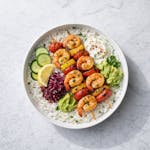 Shrimp Kabob Rice Bowl