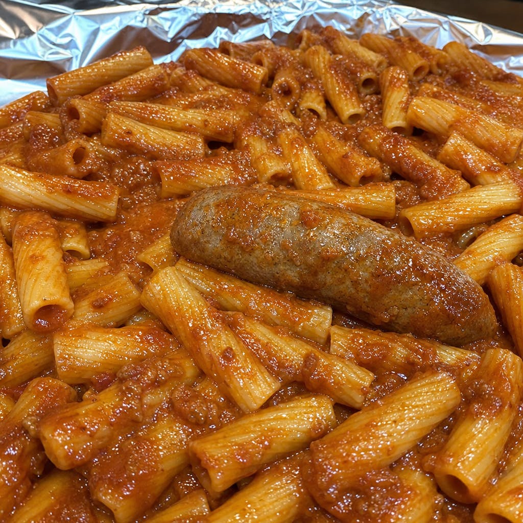 Rigatoni with Italian Sausage Link