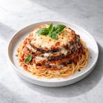 Eggplant Parmesan with Pasta
