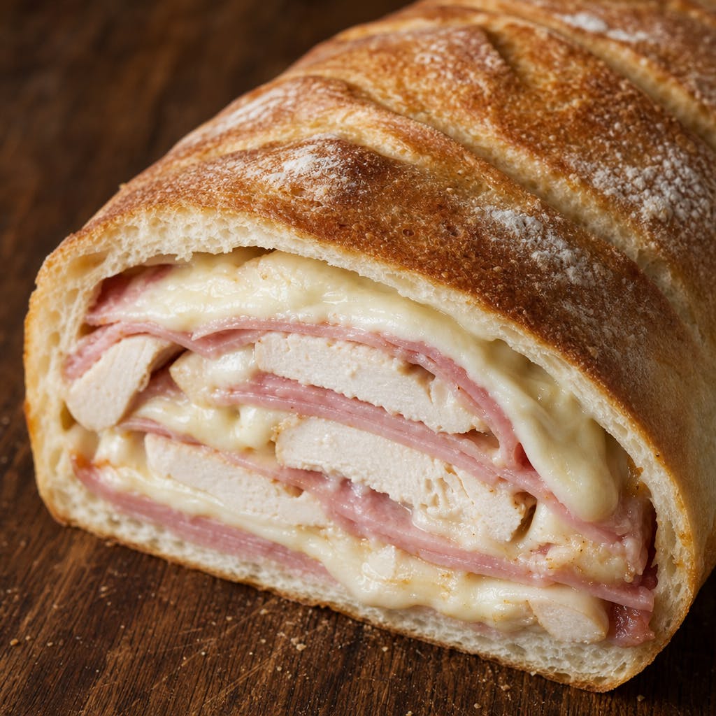 Chicken Cordon Bleu Bread