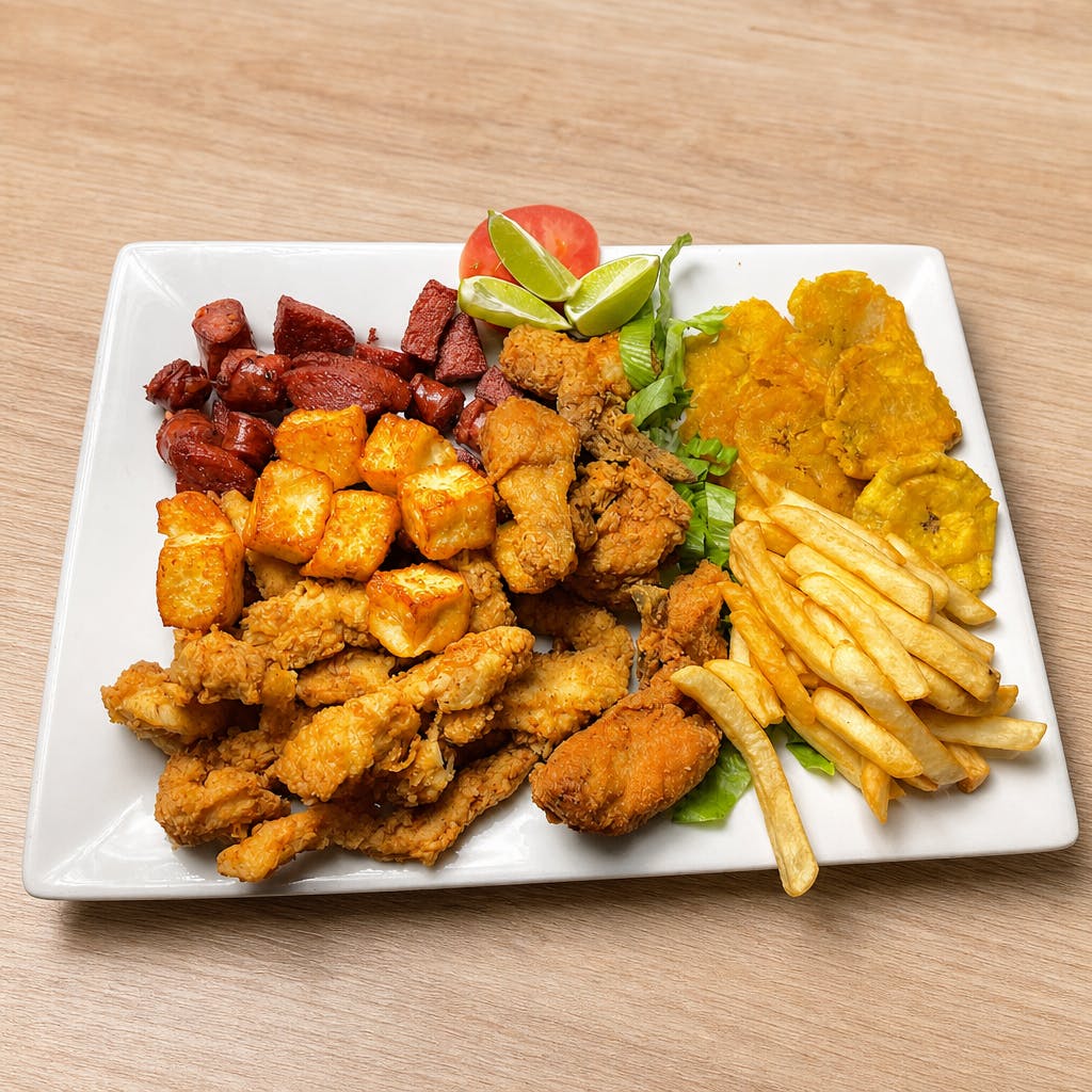 Bandeja Mixta (Picadera) / Dominican Fried Meat Mix