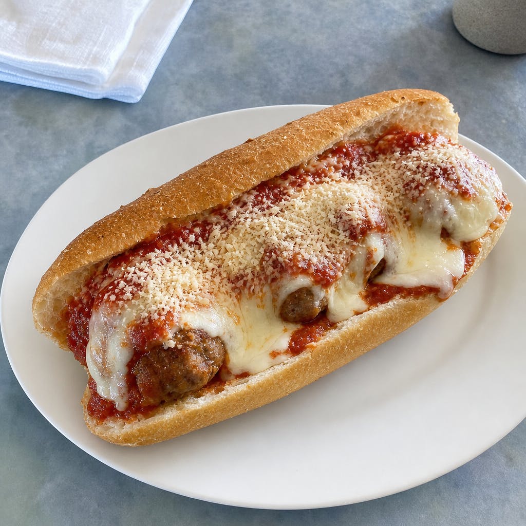 Meatball Parmigiana Hero
