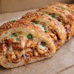 BBQ chicken stuffed bread