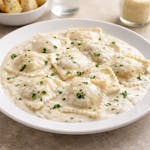 Cheese ravioli Alfredo