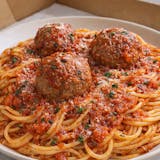 Pasta with Tomato Sauce & Meatballs