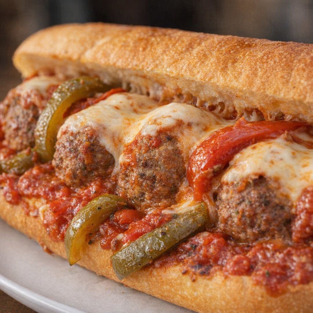 Meatball & Peppers Parm Grinder