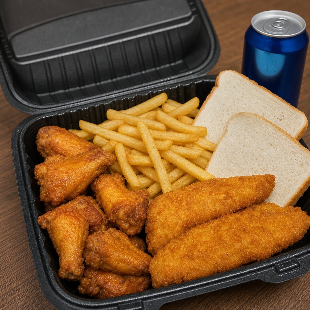 2 Pieces Fish & 5 Pieces Wings Combo