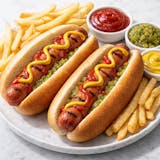 2 Hot Dogs with Fries