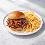 BBQ Pulled Pork Sandwich W/ Fries 