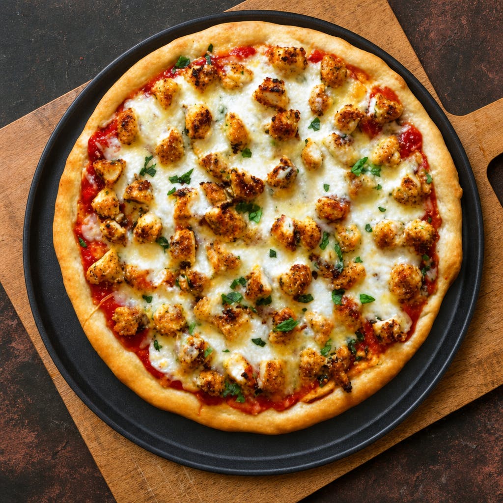 Chicken with Buffalo Pizza