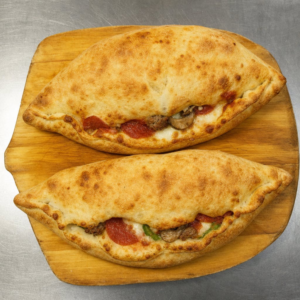 Two Calzone with Four Toppings Special