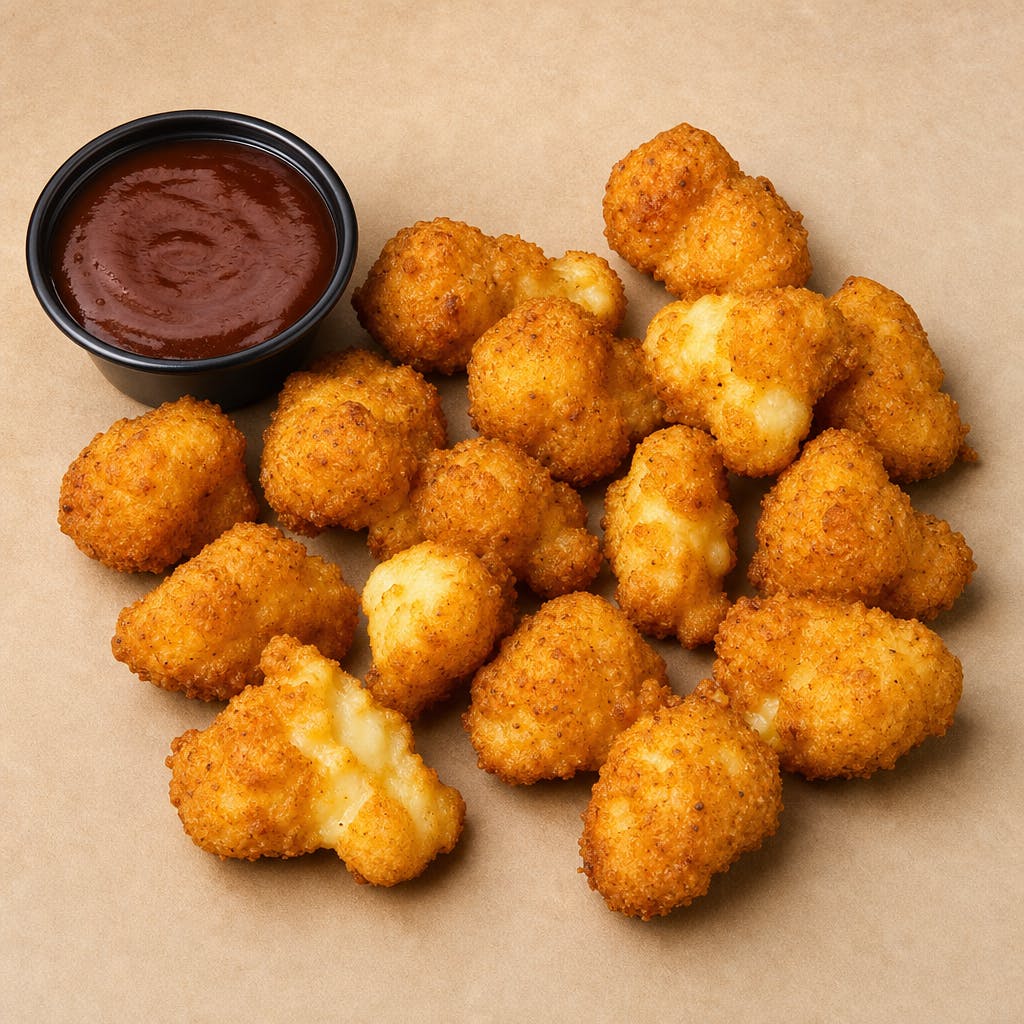 Fried Cheese Cruds with BBQ