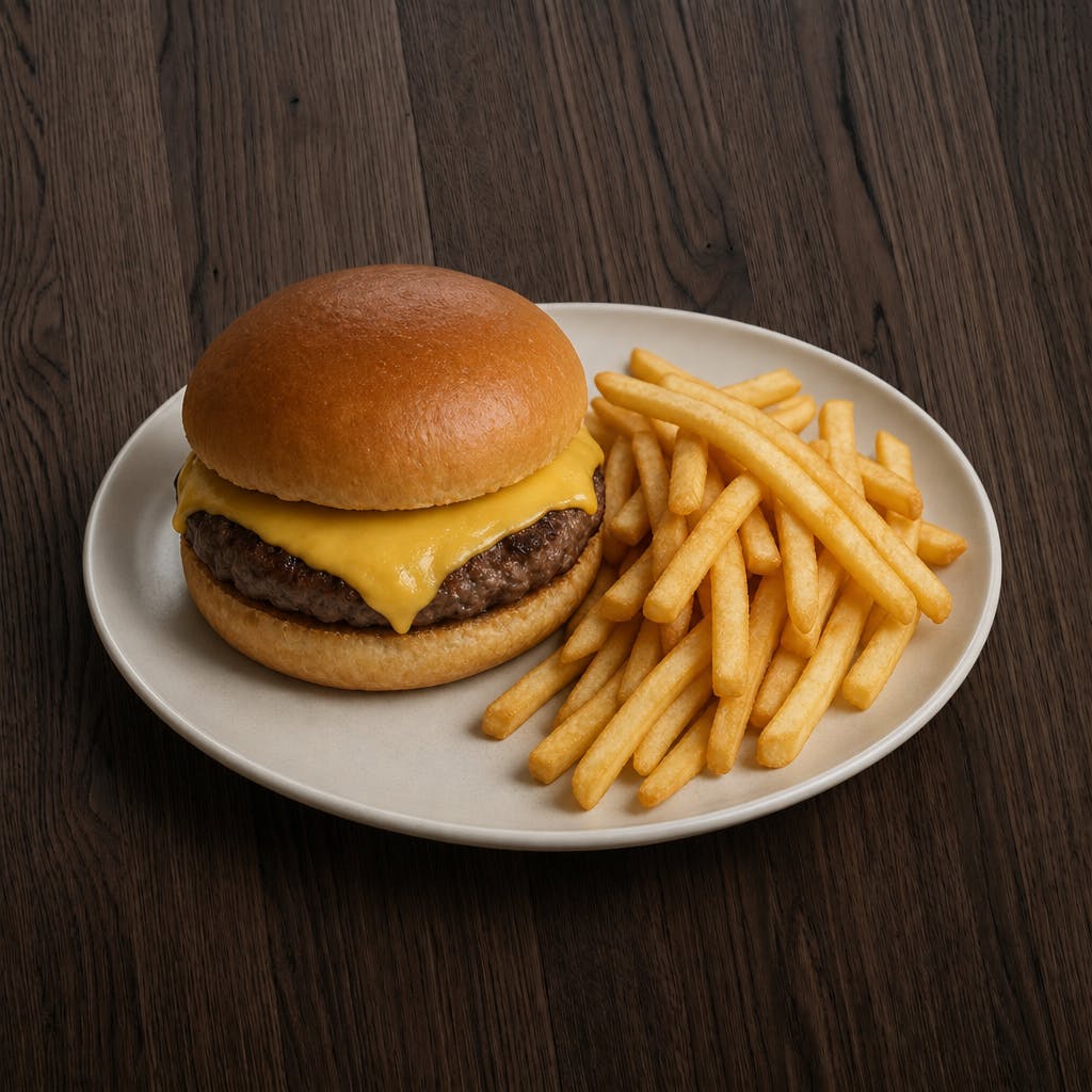 9. Cheeseburger With Fries