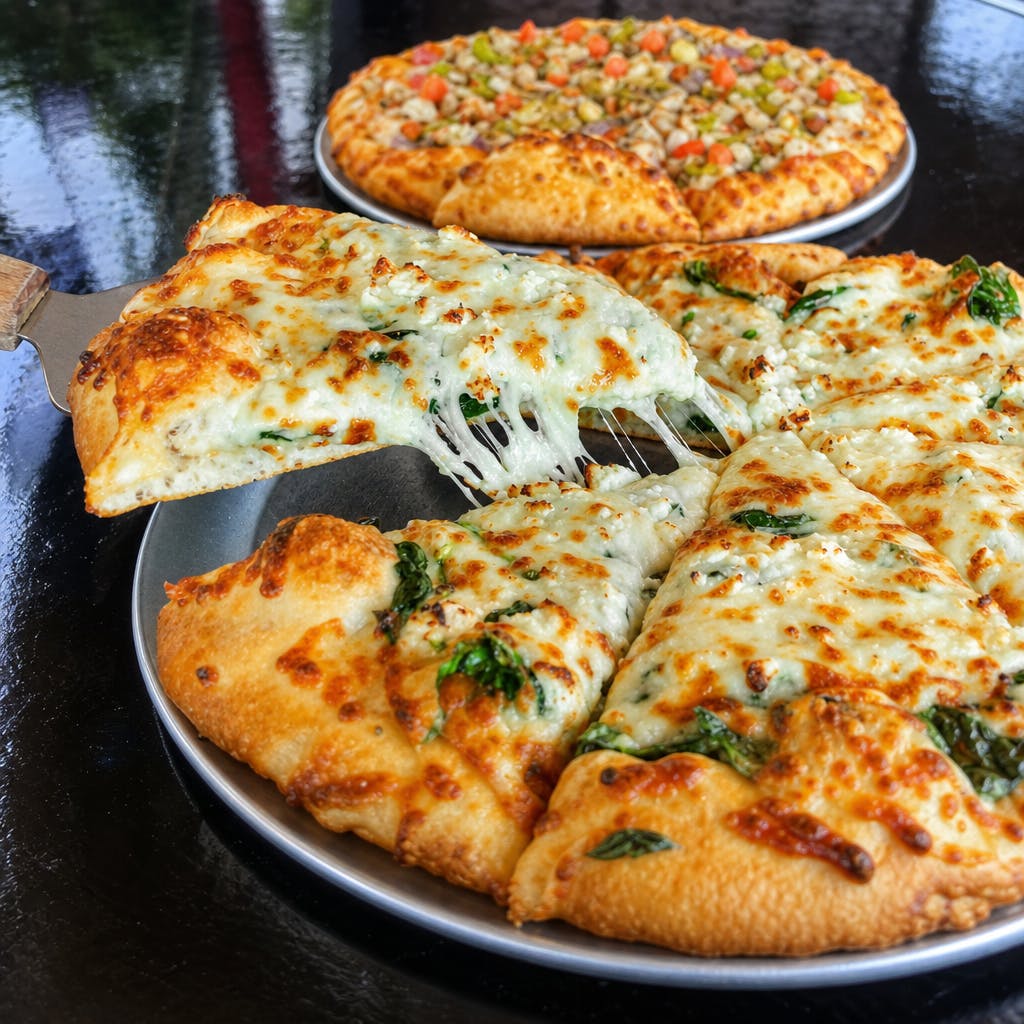 White Veggie Pizza