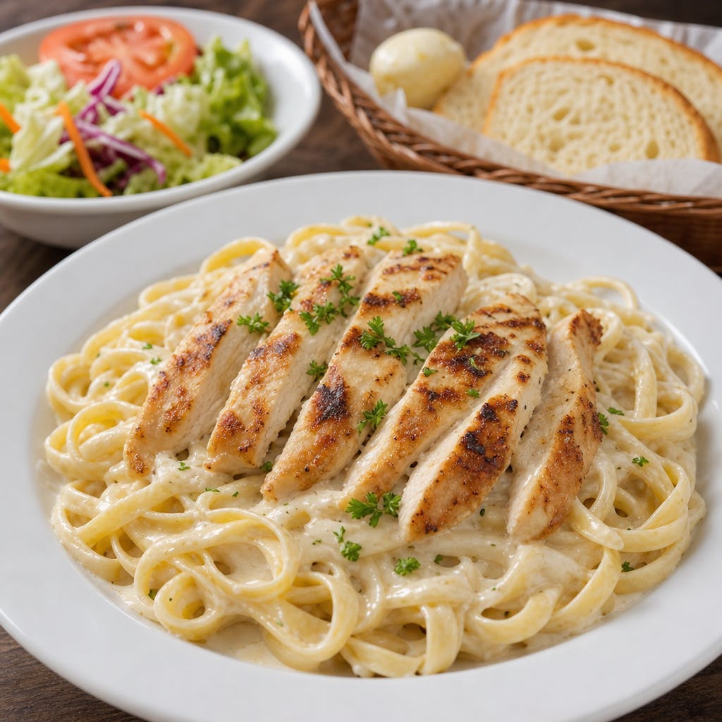 Fettuccine Alfredo with Chicken