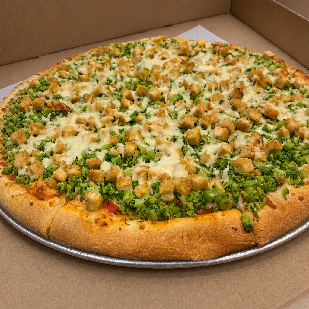 12. Chicken With Broccoli Pizza