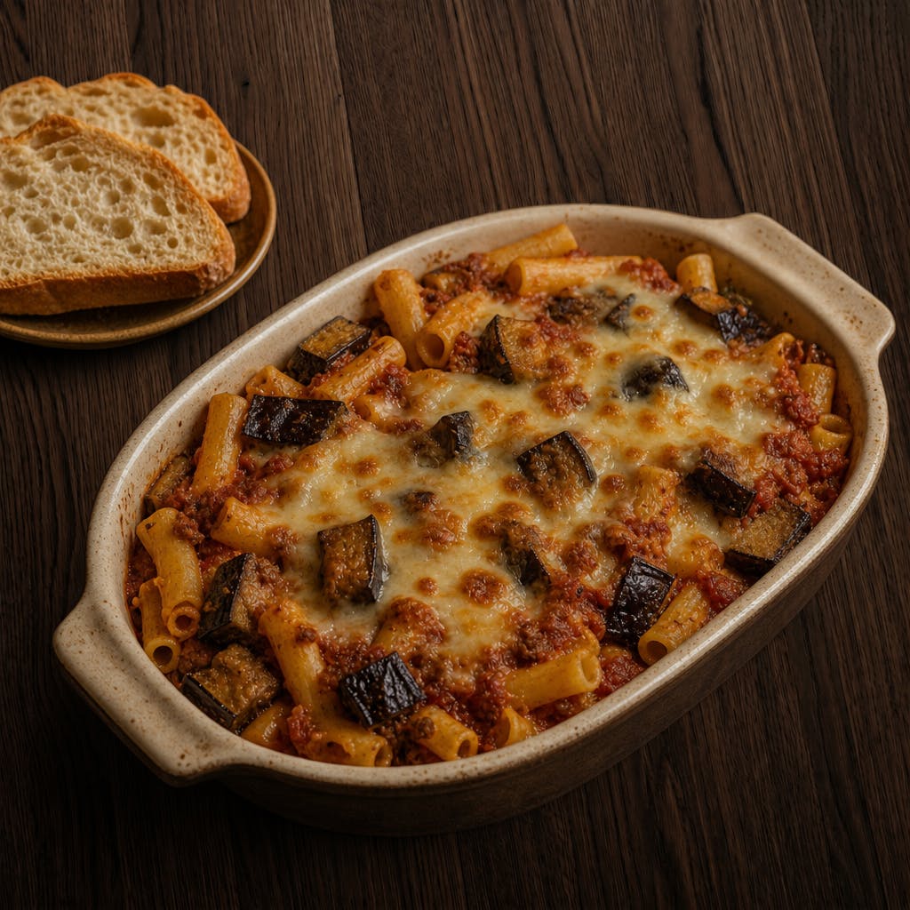 Baked Ziti Sicilian Style