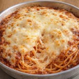 Baked Spaghetti with Mozzarella Cheese