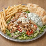 Chicken Pita Platter with French Fries