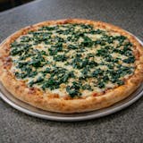 Spinach with Fresh Garlic Pizza