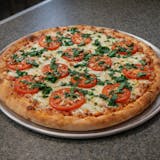 Tomato, Onion, Garlic & Basil Pizza