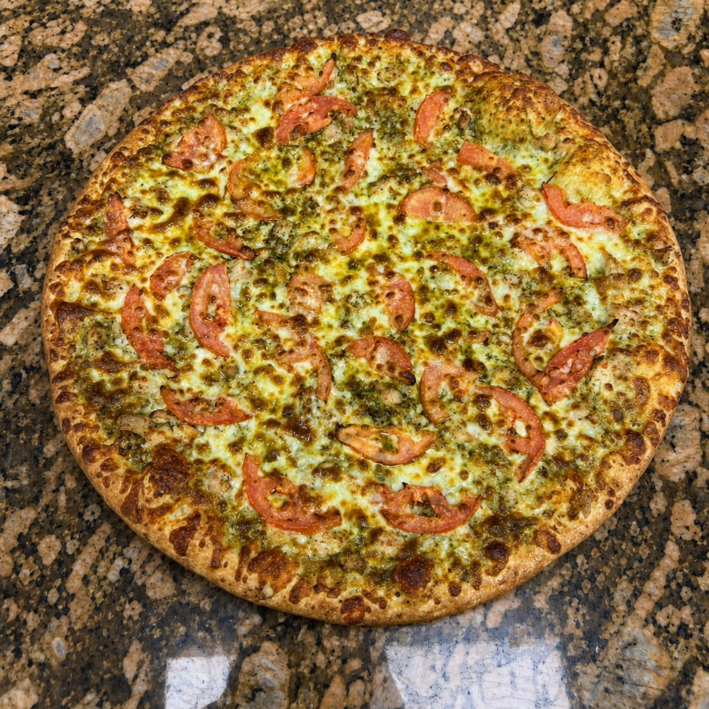 3. Pesto Chicken Pizza